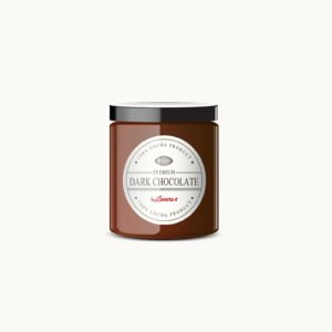 Jar of dark chocolate
